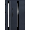 Drzwi zewnetrzne dwuskrzydłowe S61 BLACK antracyt 72mm